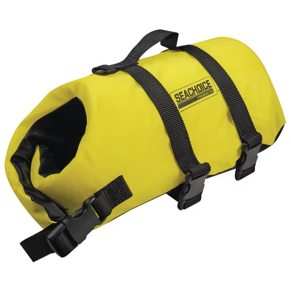 Dog Life Vest - Yellow, XXS, Up to 6 lbs., Seachoice, Mfr#: 86300